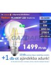 RADIUM A60 LED fényforrás, filament, E27, 8W, 1055Lm, 240V, 2700K