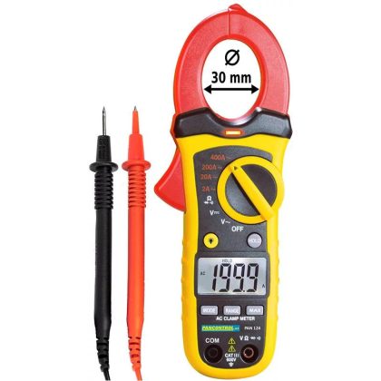   PANCONTROL,  PAN124 Digitális lakatfogó ACV/DCV 600V, R, ACA 400A, d=30mm