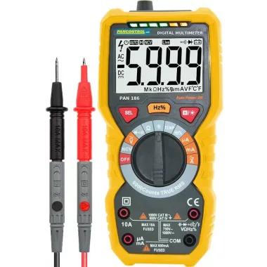 PANCONTROL,  PAN186 Digitális multiméter True RMS DCV, ACV,DCA,ACA,OHM, C, °C, dioda