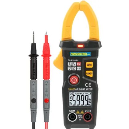   PANCONTROL,  PAN200A+ Digitális lakatfogó ACV/DCV 600V , ACA 200A, R, Hz,d=20mm