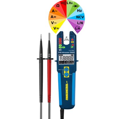   PANCONTROL,  PANALLROUNDER 3 az 1ben feszültségérzékelő, multiméter, lakatfogó
