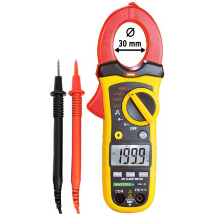   TRACON PAN124 Digitális lakatfogó ACV/DCV 600V, R, ACA 400A, d=30mm