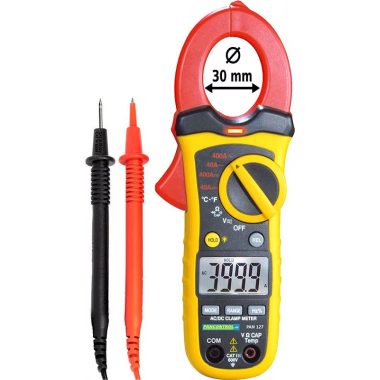 TRACON PAN127 Digitális lakatfogó ACV/DCV 600V, R, ACA/DCA 400A, d=30mm