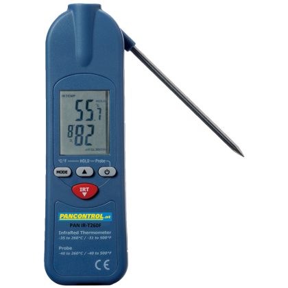 TRACON PANIR-T260F Infra hőmérő kiegészító beszúrószondával -40°C..+260°C