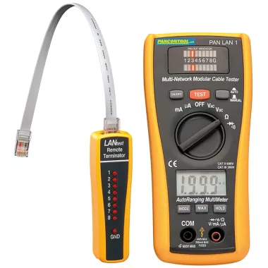 TRACON PANLAN1 Digitális multiméter LAN teszterrel LAN