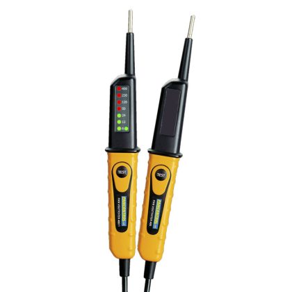 TRACON PANVOLTTESTER400FI 2 pólusú feszültségvizsgáló LED kijelző és AVK teszter 6‐400V AC