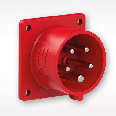 PCE 624-6 süllyeszthető ipari dugvilla 400V 32A 4P IP44