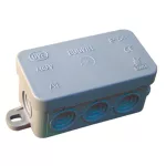   TRACON PD75X35 Flexible junction box, off-wall, gray 80 × 42 × 40mm, IP54, 5 pcs / pack