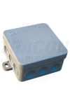 TRACON PD85X85 Flexible junction box, off-wall, gray 85 × 85 × 37mm, IP54, 5 pcs / pack