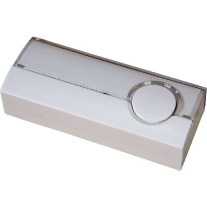   ZAMEL PDJ-213P Cimkézhető csengőnyomó, háttérvilágítással, fehér színben