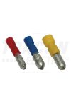 TRACON PH4 Szigetelt hengeres csatlakozó dugó, elektrolitréz, piros 1,5mm2, (d1=1,7mm, d2=4mm), PVC, 100 db/csomag