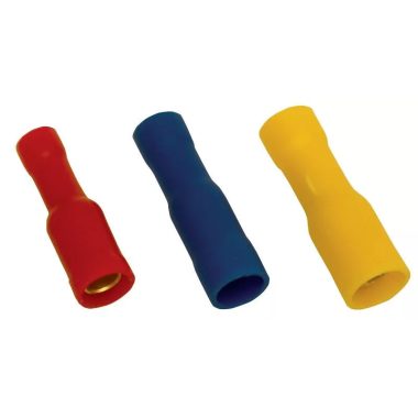 TRACON PHA4 Szigetelt hengeres csatlakozó aljzat, elektrolitréz, piros 1,5mm2, (d1=1,8mm, d2=4mm), PVC, 100 db/csomag