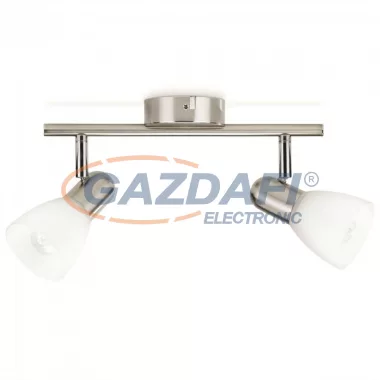 PHILIPS Burlap 50232/17/E7 fali/mennyezeti spot lámpa, nikkel 2x40W 230V 915005219401