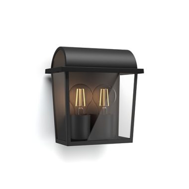 PHILIPS 17235/30/PN Harvest fekete fali lámpa 2x42W 230V