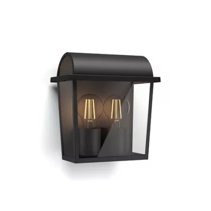 PHILIPS 17235/30/PN Harvest fekete fali lámpa 2x42W 230V