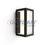   PHILIPS 17429/30/P7 Impress Hue LED Kültéri fali lámpa fekete 24V 8W dimmelhető 2000 - 6500K 1200lm 25000h A IP44