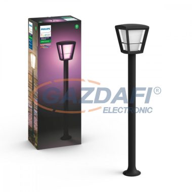 PHILIPS 17442/30/P7 Econic Hue LED oszlopos 
kialakítású kültéri lámpa fekete 1x15W 24V dimmelhető 2000 - 6500K 1150lm 25000h A IP44