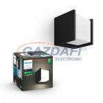   PHILIPS 17445/30/P7 Fuzo Hue LED fali lámpa kültéri fekete 15W 1150lm 2700K 25000h A IP44