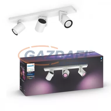 PHILIPS 50623/31/P7 Argenta LED spot lámpa falon kívüli fehér 3x5.7W 240V 2200-6500K 1050lm GU10 15000h A+ A+ IP20 bluetooth