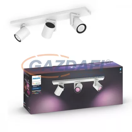   PHILIPS 50623/31/P7 Argenta LED spot lámpa falon kívüli fehér 3x5.7W 240V 2200-6500K 1050lm GU10 15000h A+ A+ IP20 bluetooth