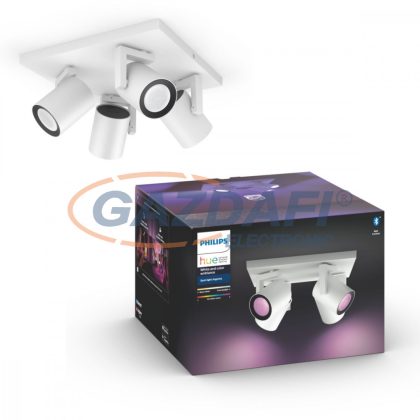   PHILIPS 50624/31/P7 Argenta LED spot lámpa falon kívüli fehér 4x5.7W 240V 2200-6500K 1400lm GU10 15000h A+ A+ IP20 bluetooth