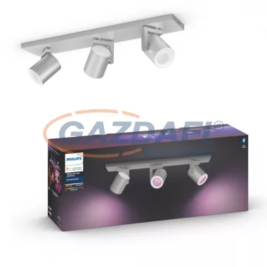 PHILIPS 50623/48/P7 Argenta LED spot lámpa falon kívüli aluminium 3x5.7W 240V 2200-6500K 1050lm GU10 15000h A+ A+ IP20 bluetooth