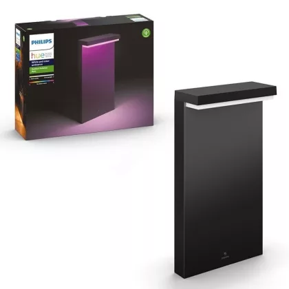   PHILIPS 17455/30/P7 Nyro Hue LED kültéri sétányvilágító lámpa fekete 1x13.5W 24V 1000lm 25000h LED A-A++ IP44
