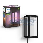   PHILIPS 17459/30/P7 Impress Hue LED kültéri fali lámpa fekete 24V 16W dimmelhető 2000 - 6500K 1200lm 25000h LED A-A++ IP44