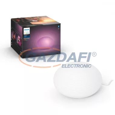 PHILIPS 40904/31/P9 Flourish Hue asztali lámpa fehér 1x9.5W 230V 2000 - 6500K 806lm E27 25000h A+ IP20 bluetooth