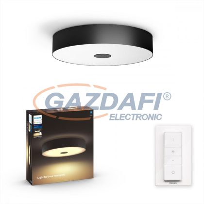   PHILIPS 40340/30/P6 Fair Hue mennyezeti lámpa fekete 1x39W 24V 3000lm Beépített LED 25000h A++ -> A IP20