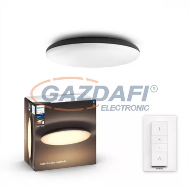 PHILIPS 40967/30/P6 Cher Hue mennyezeti lámpa fekete 1x39W 24V 3000lm Beépített LED 25000h A++ -> A IP20