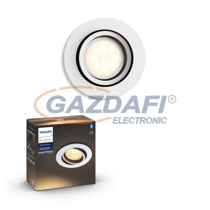   PHILIPS 50411/31/P9 MILLISKIN LED süllyesztett spot lámpa toldat fehér 1x5.5W 230V kerek 2200-6500K 350lm GU10 15000h A+ IP20