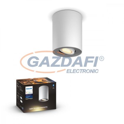   PHILIPS 56330/31/P9 Pillar Hue LED spot lámpa toldat falon kívüli fehér 1x5.5W 2200-6500K 350lm GU10 15000h A++ -> E IP20