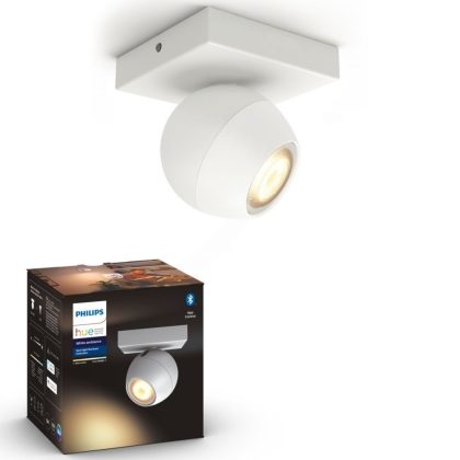   PHILIPS 50471/31/P9 BUCKRAM LED spot lámpa falon kívüli kiegészítő fehér 1x5.5W 2200-6500K 350lm GU10 15000h A++ -> E IP20