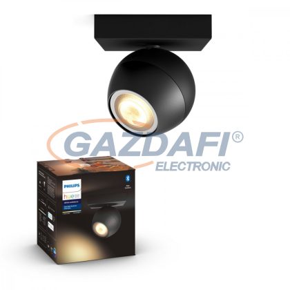   PHILIPS 50471/30/P9 BUCKRAM LED spot lámpa falon kívüli kiegészítő fekete 1x5.5W 2200-6500K 350lm GU10 15000h A++ -> E IP20