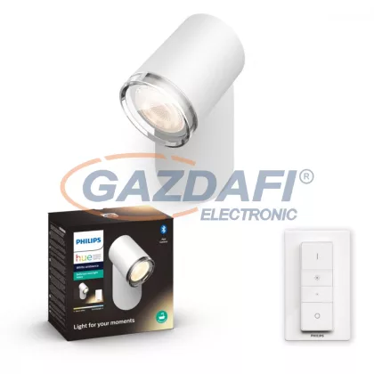   PHILIPS 34178/31/P6 Adore Hue LED spot lámpa fehér 1x5.5W 230V 2200-6500K 350lm GU10 15000h A++ -> E IP44