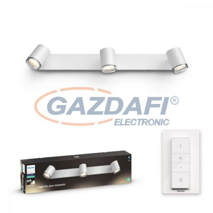   PHILIPS 34180/31/P6 Adore Hue LED spot lámpa fehér 3x5.5W 230V 2200-6500K 1050lm GU10 15000h A++ -> E IP44