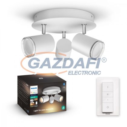   PHILIPS 34181/31/P6 Adore Hue LED spot lámpa fehér 3x5.5W 230V 2200-6500K 1050lm GU10 15000h A++ -> E IP44