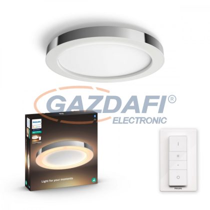   PHILIPS 34184/11/P6 Adore Hue mennyezeti lámpa króm 1x32W 24V 2200-6500K 2400lm Beépített LED 30000h A++ -> A IP44