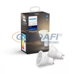   PHILIPS 929001953502  HueW fényforrás 2db 5.5W 400lm 2700K GU10 230V 15000h A+ IP20 bluetooth