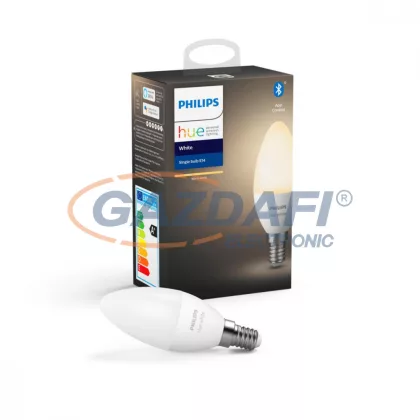   PHILIPS 929002039901  HueW fényforrás 5.5W B39 470lm 2700K E14 230V 25000h A+ IP20 bluetooth