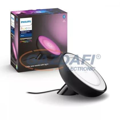   PHILIPS 929002376001 Hue Bloom asztali lámpa fekete RGB 2000 - 6500K 7, 1W 500lm 25000h IP20 bluetooth