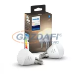   PHILIPS 929002440602  Hue LEDW 5.5W Luster fényforrás 230V 2db 470lm 2700K E14 25000h A+
