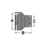 PIPELIFE XAC265/160 GUMISZÜKITÖ A:240-265C:144-160B:150 - 83