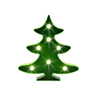 HOME PLM 7/T LED-es karácsonyi asztali fenyő dísz, melegfehér világítás