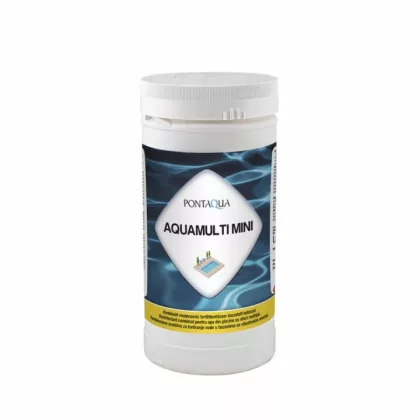   PONTAQUA AMM010 Aquamulti Mini 1kg hármas hatású kombinált vízkezelő és víztisztító tabletta medencéhez (kombinált víztisztító tabletta)