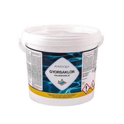   PONTAQUA CLG030 Gyorsaklór (granulátum) 3kg fertőtlenítő tabletta medencéhez