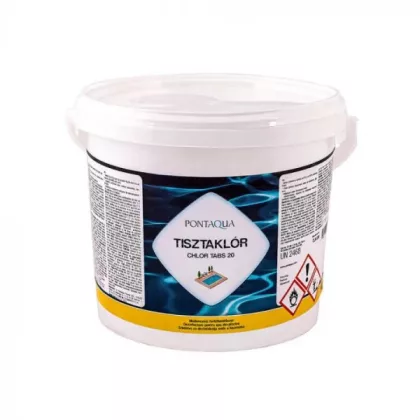   PONTAQUA CLK030 Tisztaklór lassan oldódó 20 g-os klórtabletta 3 kg
