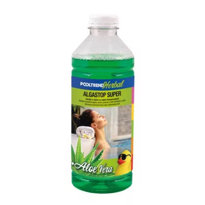 PONTAQUA HAA010 Algastop super Aloa Vera kivonatos 1L algásodást gátló és megelőző készítmény medencékhez PONTAQUA HAA010 Algastop super Aloa Vera kivonatos 1L algásodást gátló és megelőző készítmény medencékhez