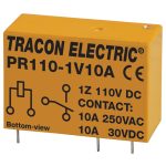   TRACON PR110-1V10A Print relé 110V DC / 1×CO (10A, 230V AC / 30V DC)